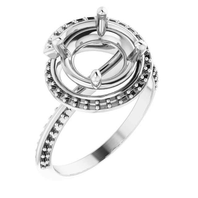 Halo-Style Engagement Ring