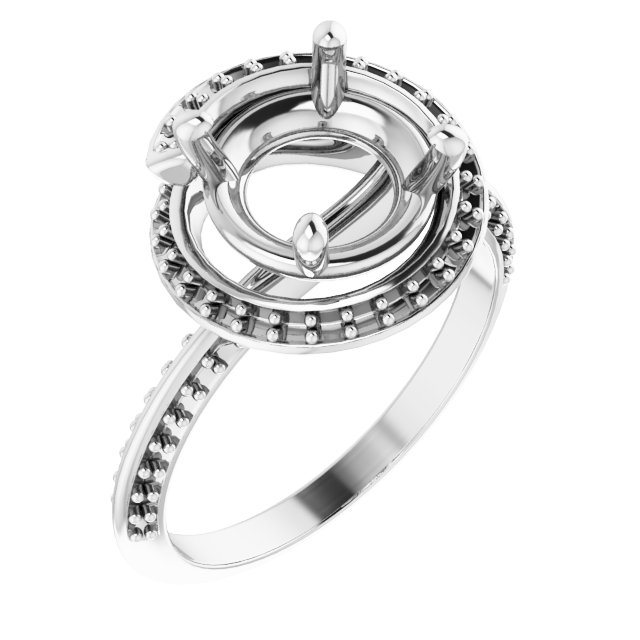 Halo-Style Engagement Ring