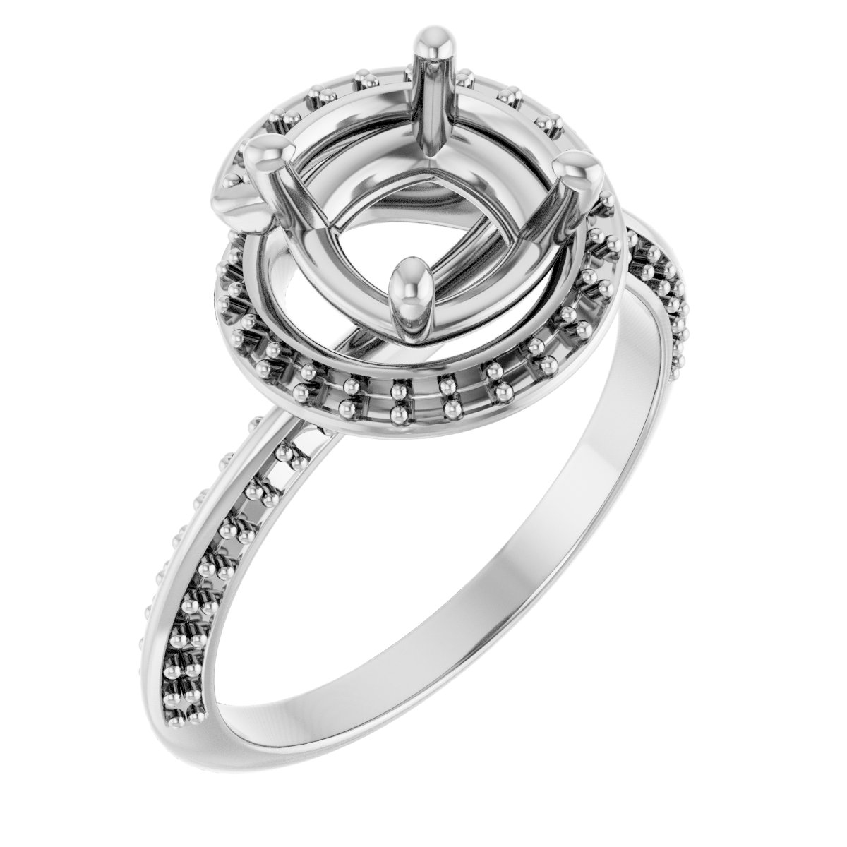 Halo-Style Engagement Ring
