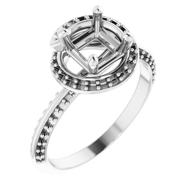 Halo-Style Engagement Ring