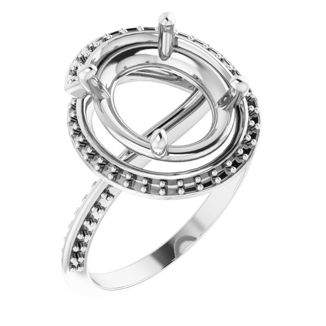 Halo-Style Engagement Ring