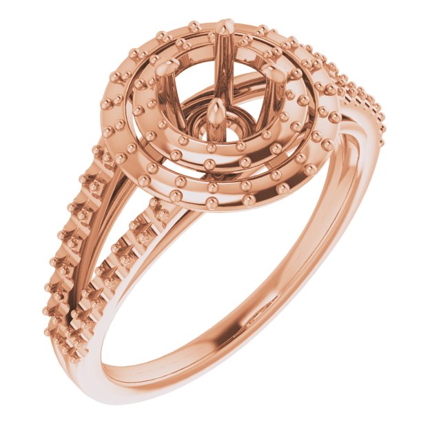 Double Halo-Style Engagement Ring