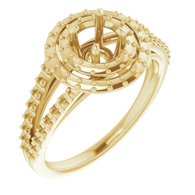 Double Halo-Style Engagement Ring