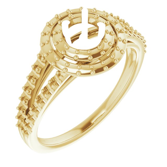 Double Halo-Style Engagement Ring