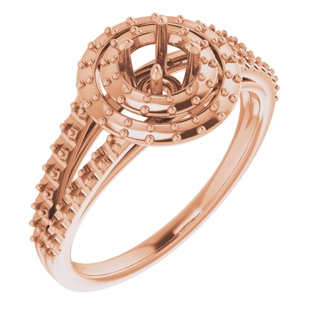 Double Halo-Style Engagement Ring