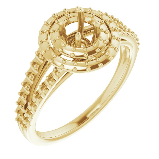 Double Halo-Style Engagement Ring