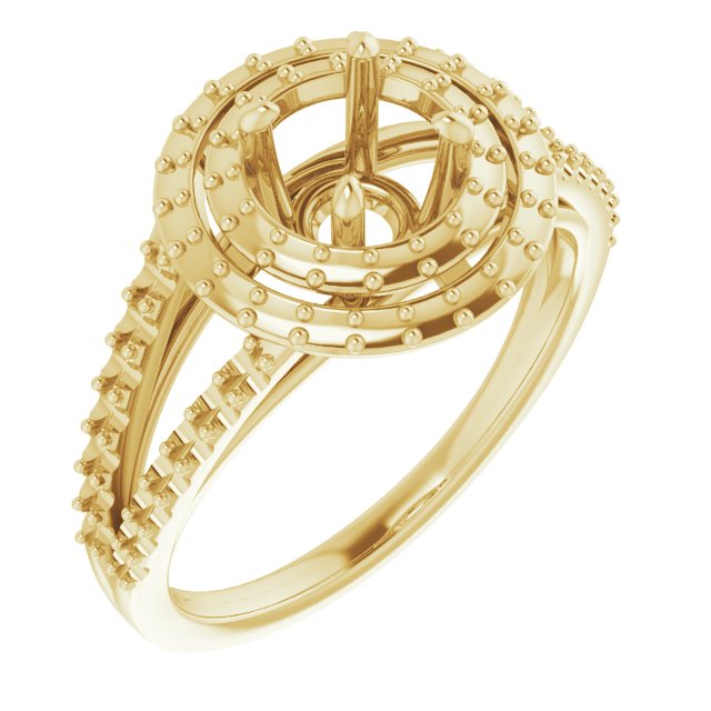 Double Halo-Style Engagement Ring