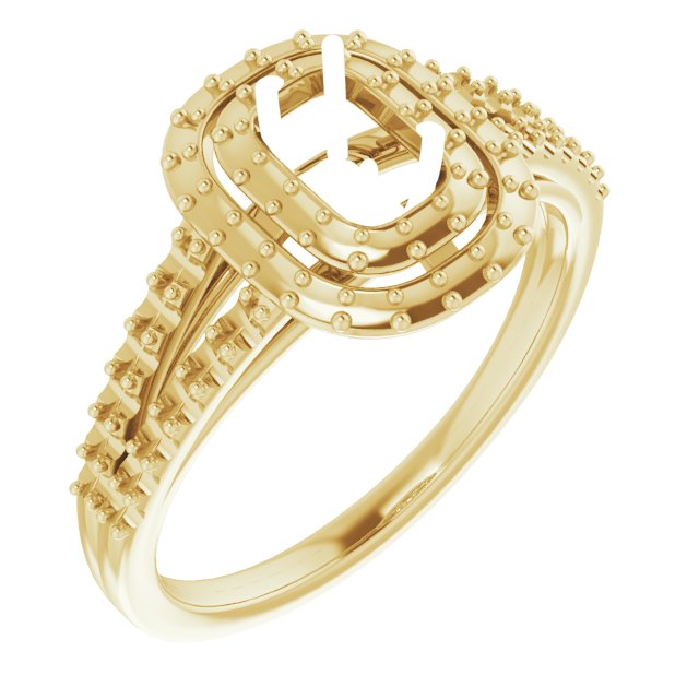 Double Halo-Style Engagement Ring