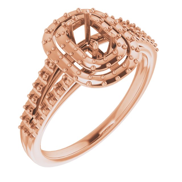 Double Halo-Style Engagement Ring
