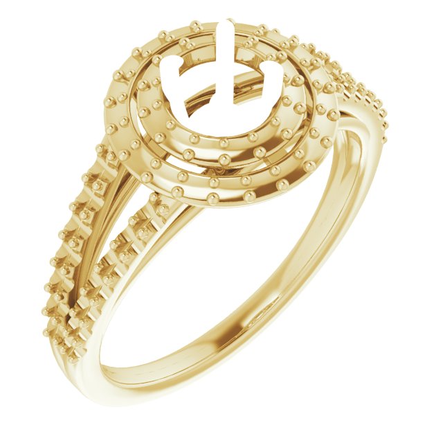 Double Halo-Style Engagement Ring