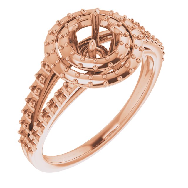 Double Halo-Style Engagement Ring