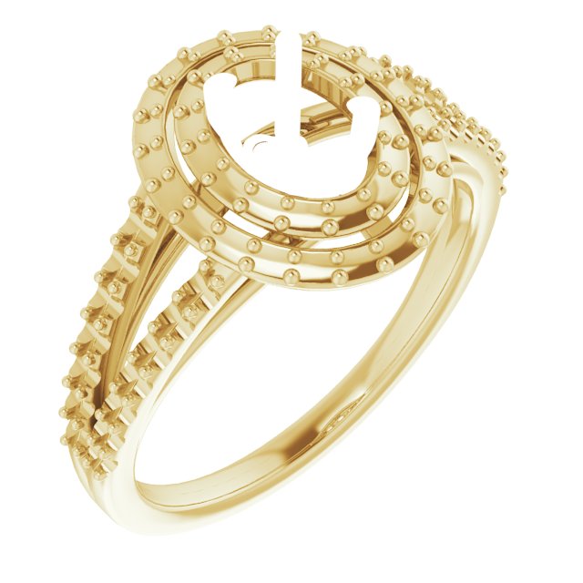 Double Halo-Style Engagement Ring