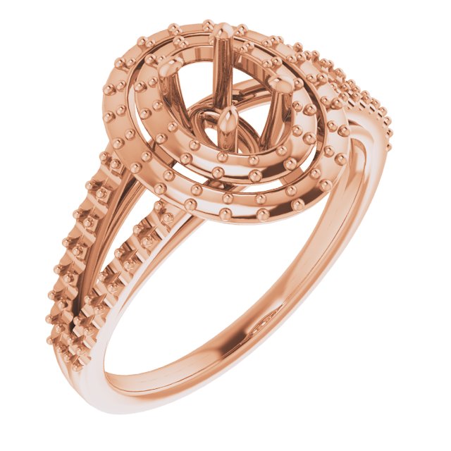 Double Halo-Style Engagement Ring