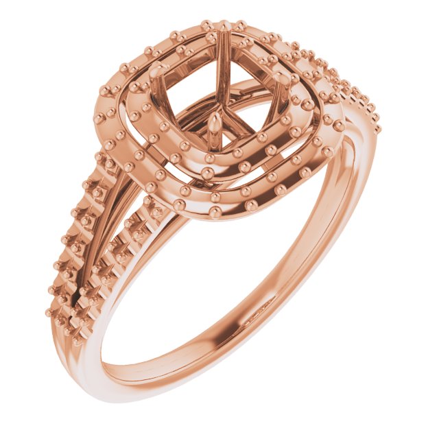 Double Halo-Style Engagement Ring