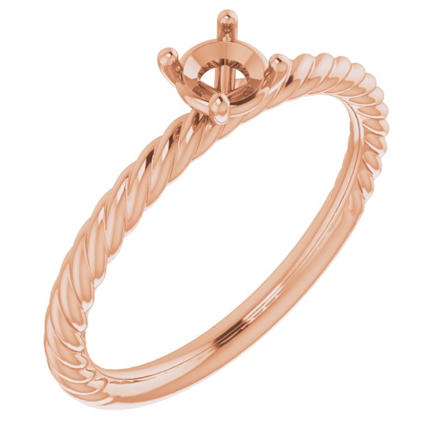 Rope Solitaire Ring