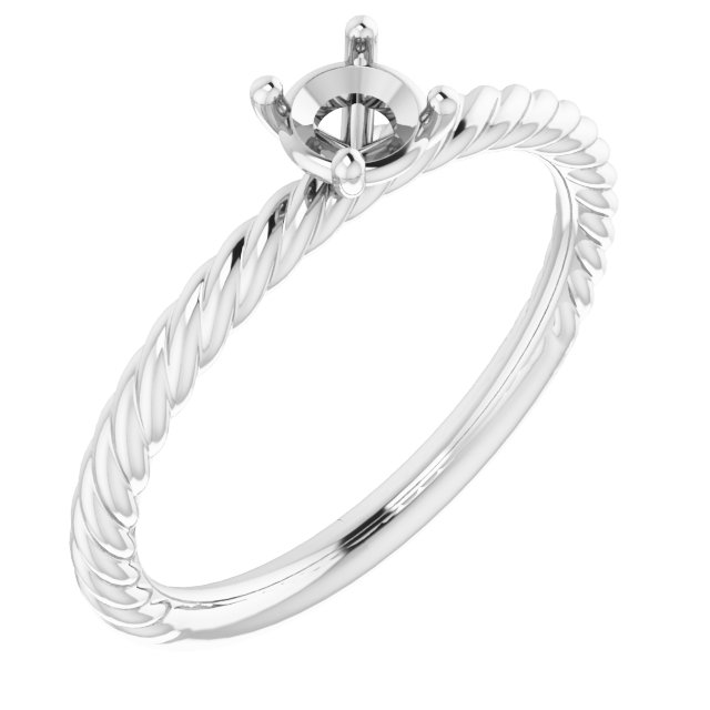 Rope Solitaire Ring