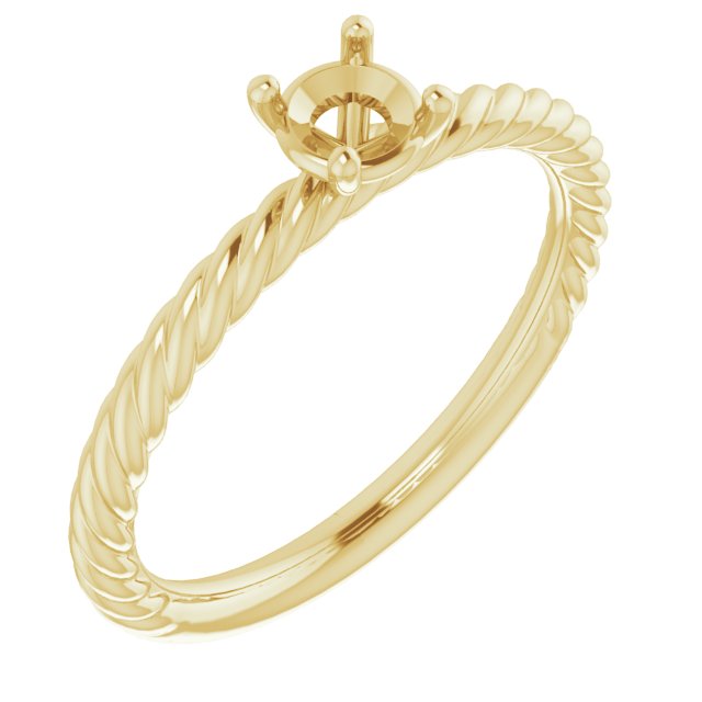 Rope Solitaire Ring