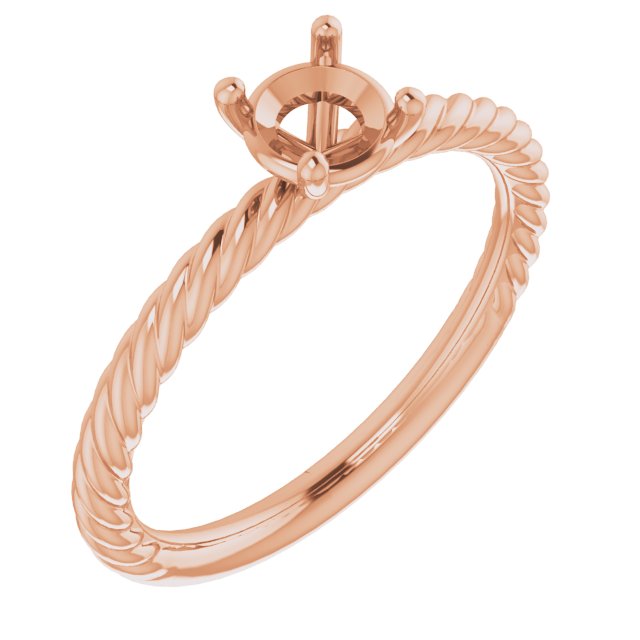 Rope Solitaire Ring