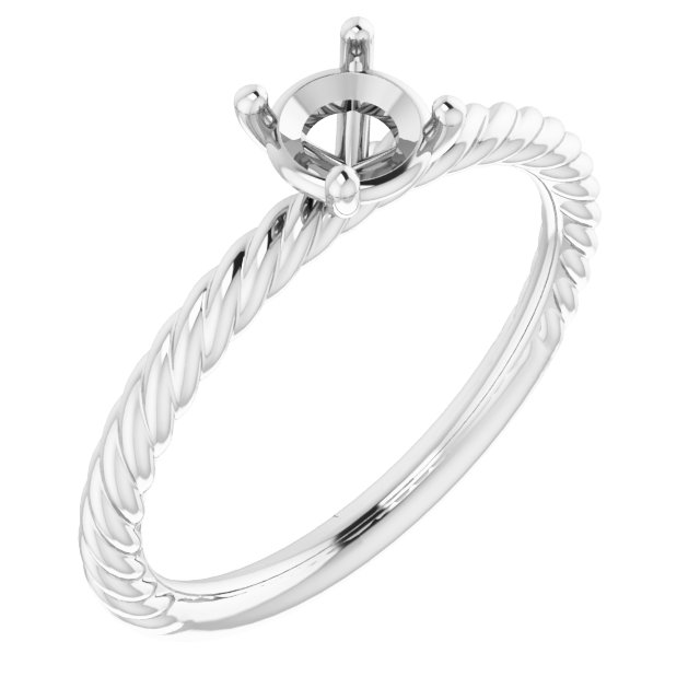 Rope Solitaire Ring