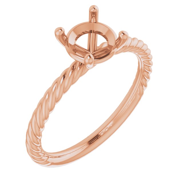 Rope Solitaire Ring