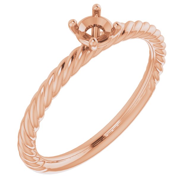 Rope Solitaire Ring