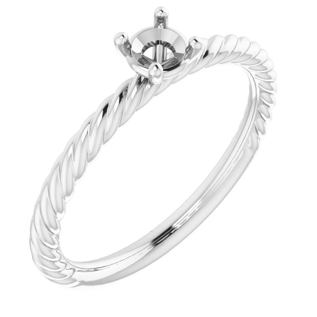 Rope Solitaire Ring