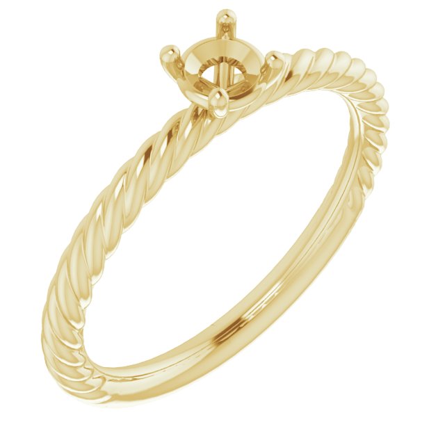 Rope Solitaire Ring