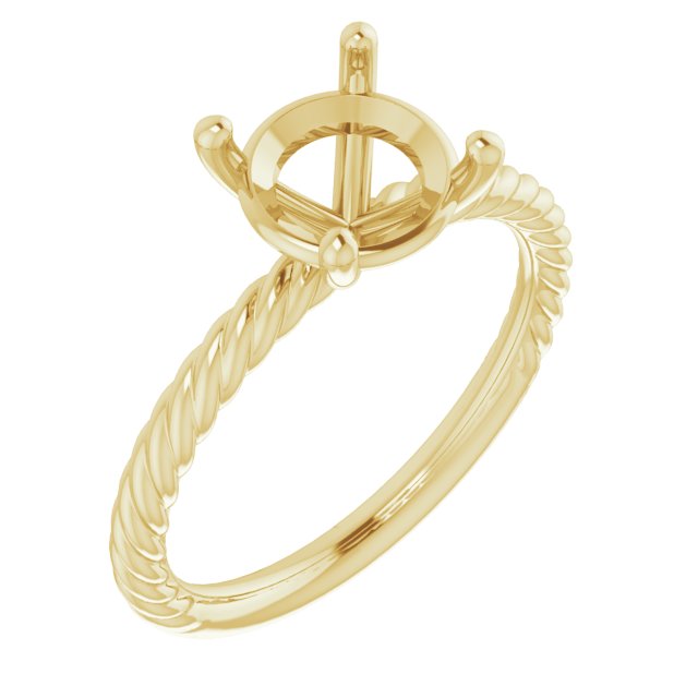 Rope Solitaire Ring