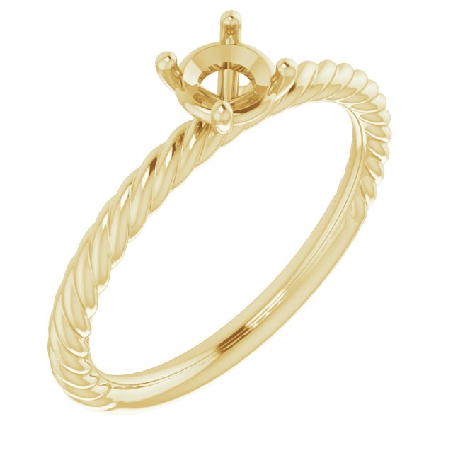Rope Solitaire Ring