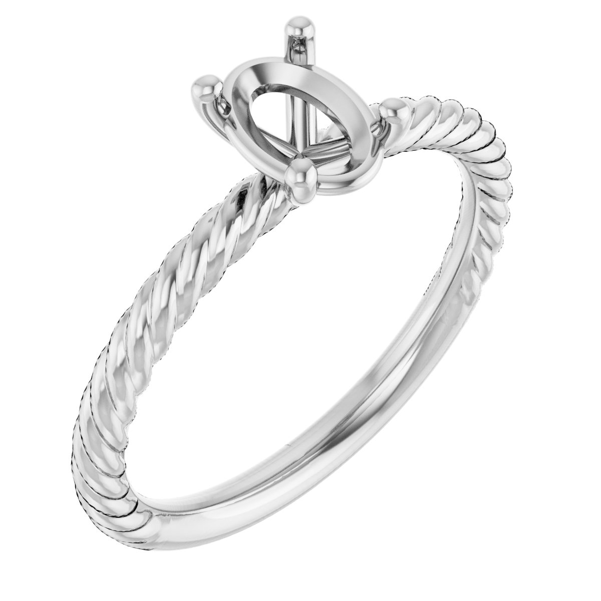 Rope Solitaire Ring