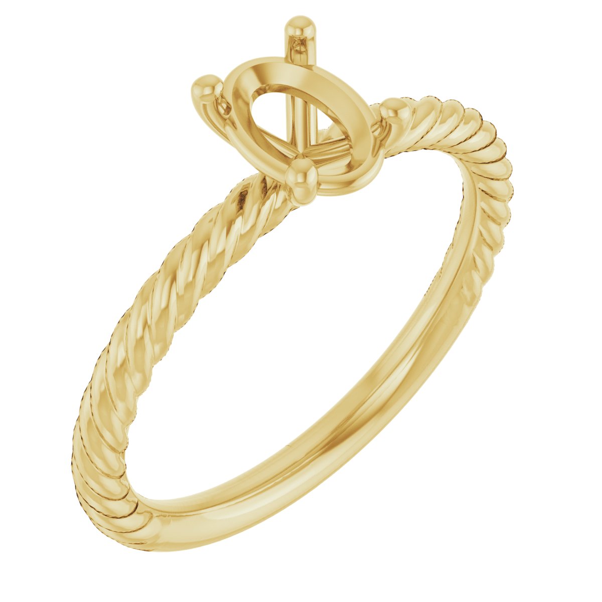 Rope Solitaire Ring