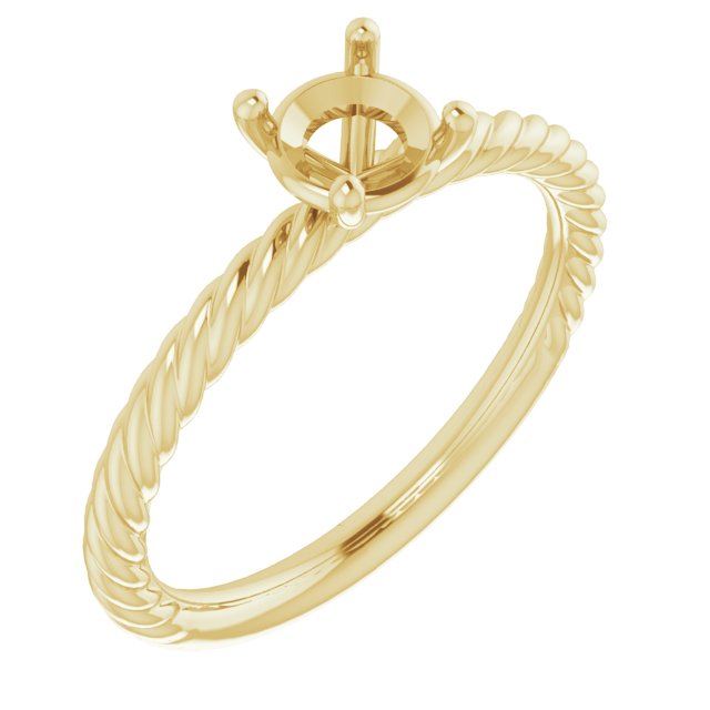 Rope Solitaire Ring