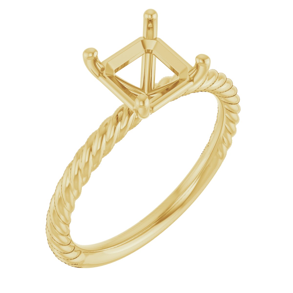 Rope Solitaire Ring