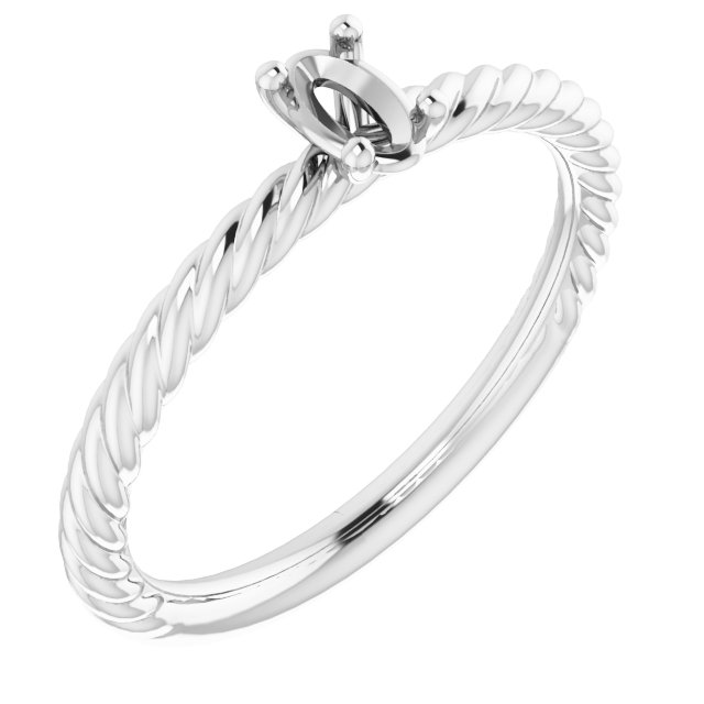 Rope Solitaire Ring