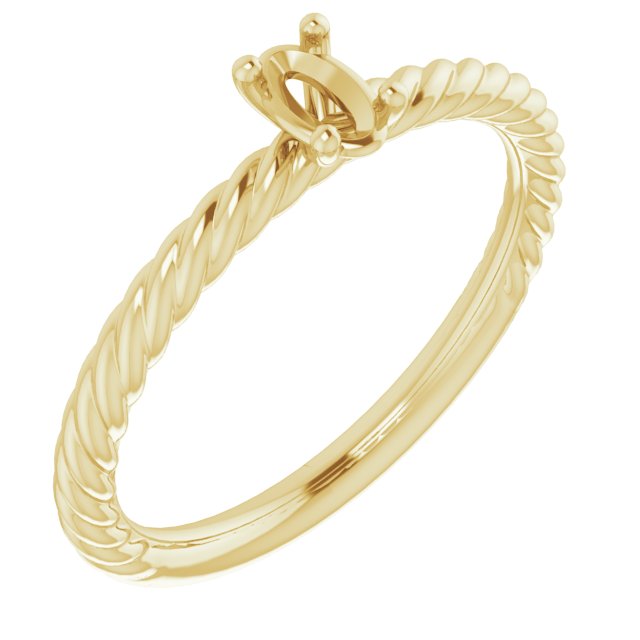 Rope Solitaire Ring