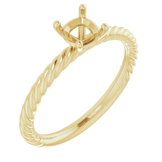 Rope Solitaire Ring