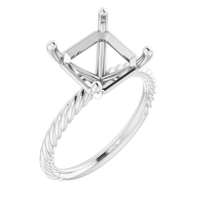Rope Solitaire Ring
