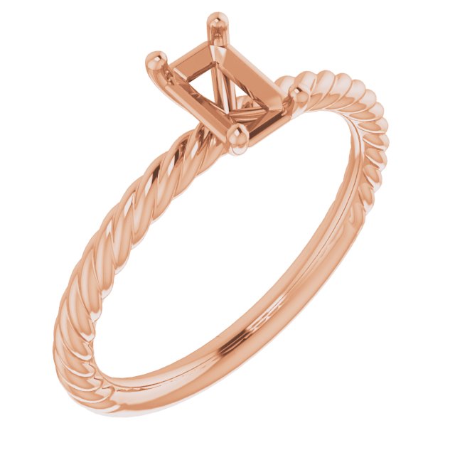 Rope Solitaire Ring
