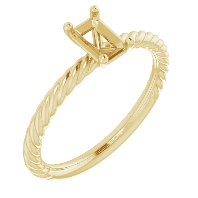 Rope Solitaire Ring