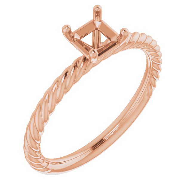 Rope Solitaire Ring