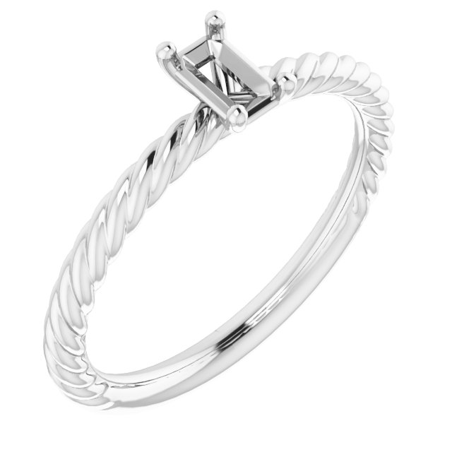 Rope Solitaire Ring