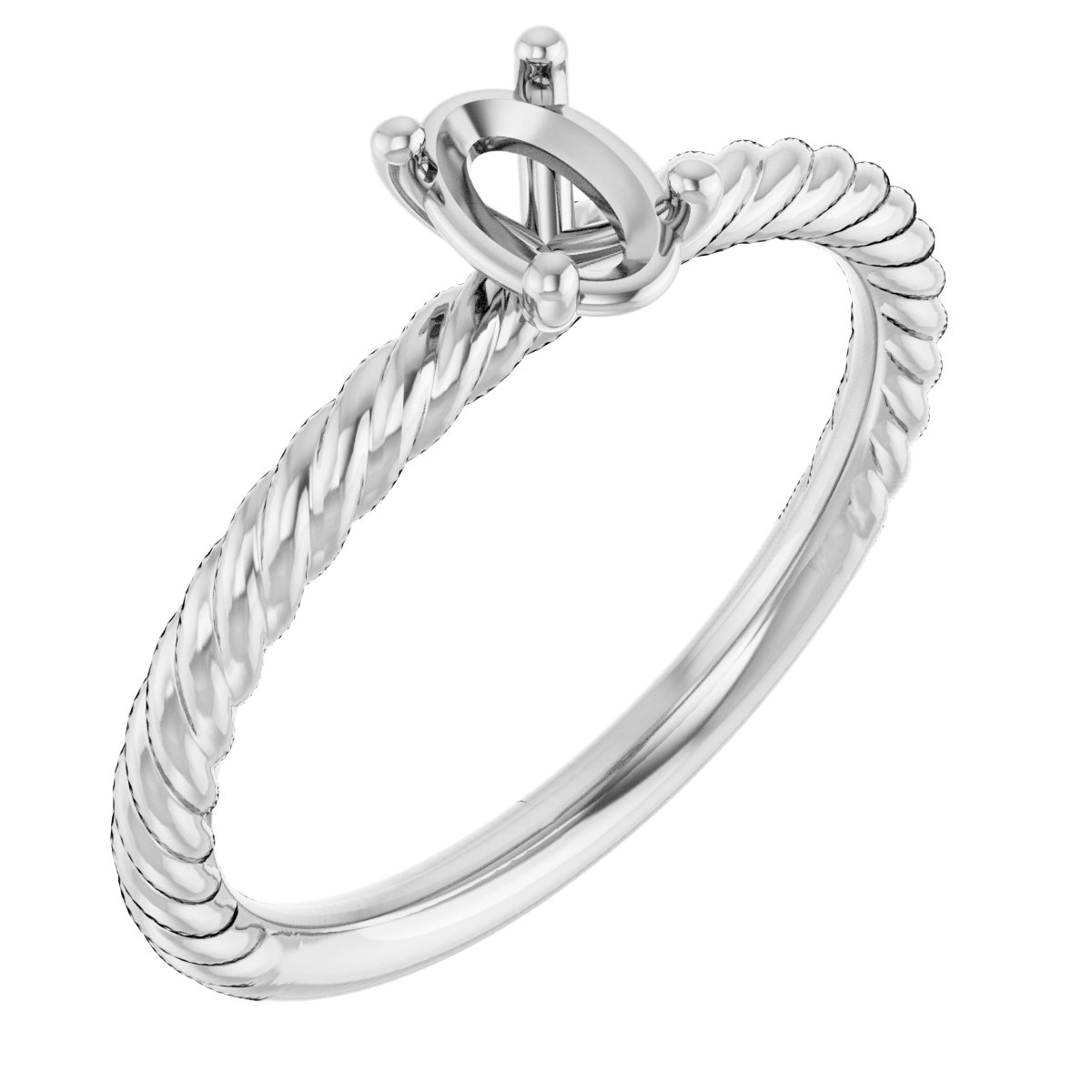Rope Solitaire Ring