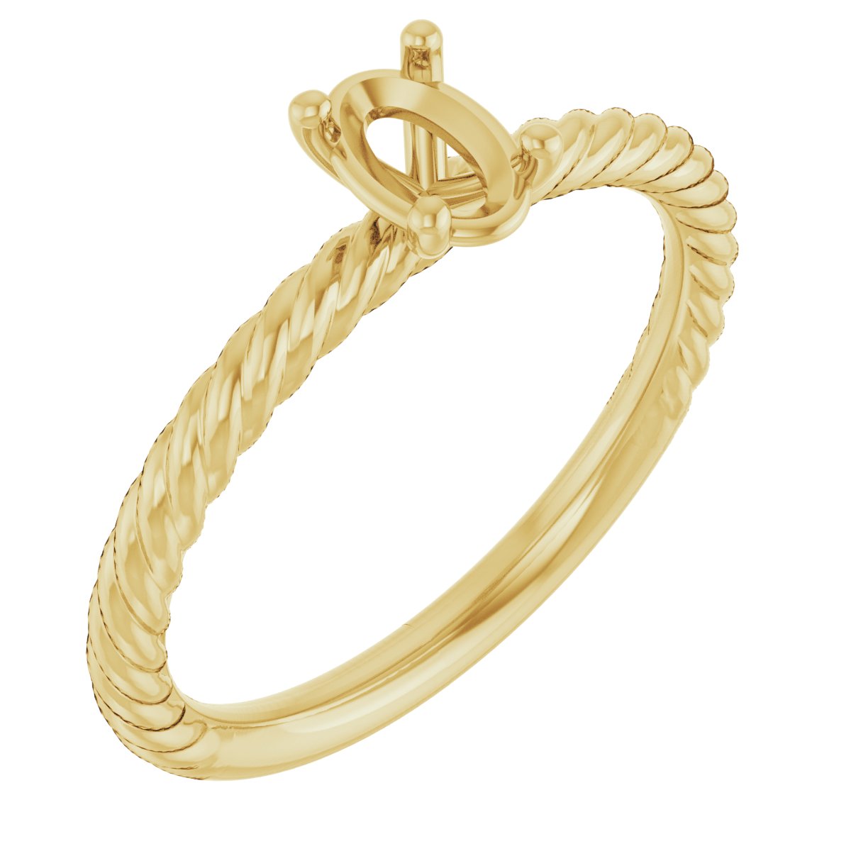 Rope Solitaire Ring
