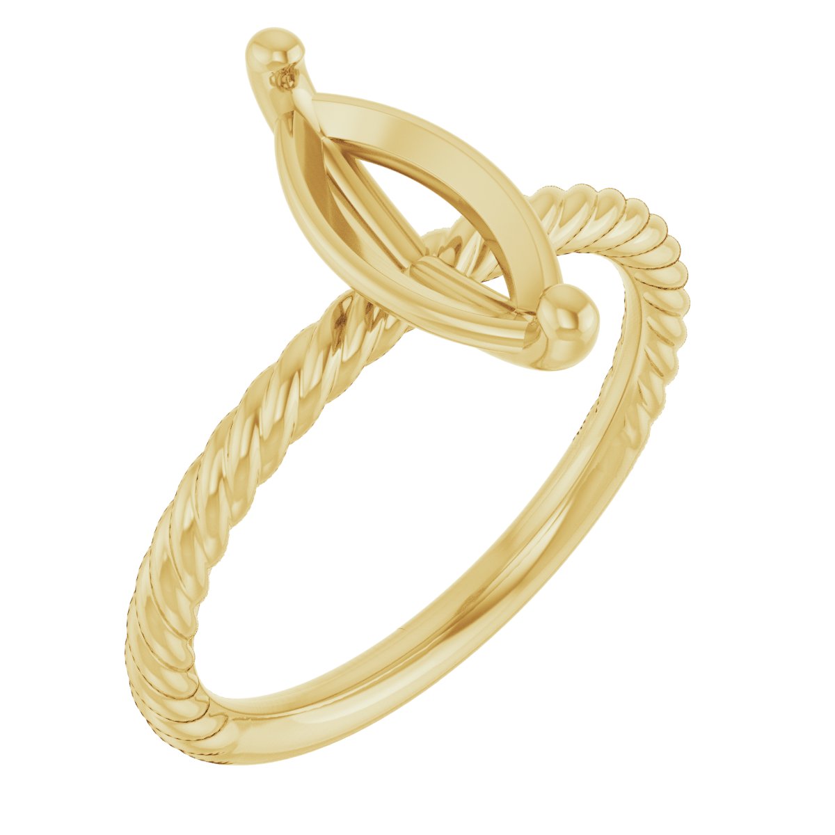 Rope Solitaire Ring