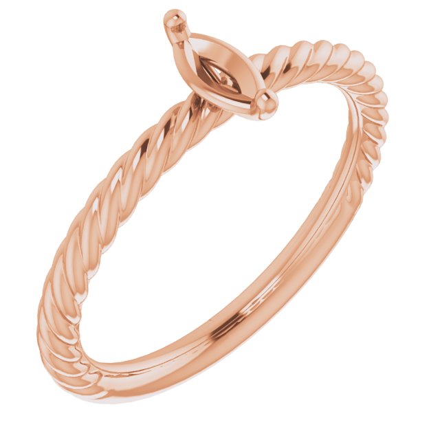 Rope Solitaire Ring