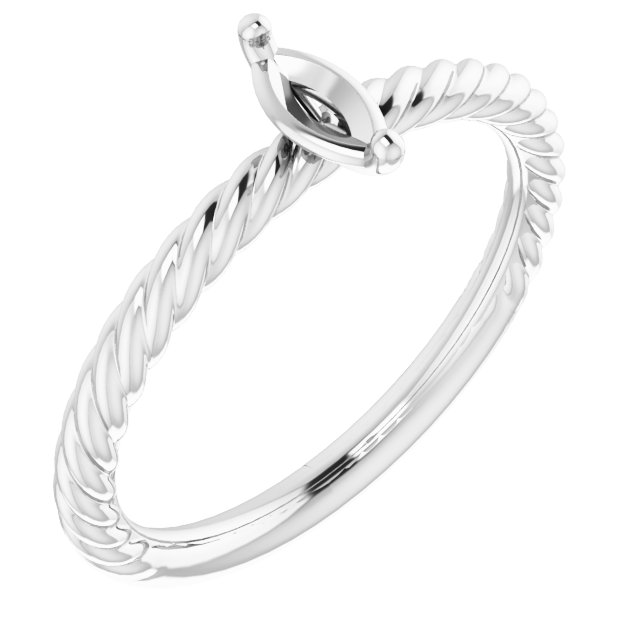 Rope Solitaire Ring