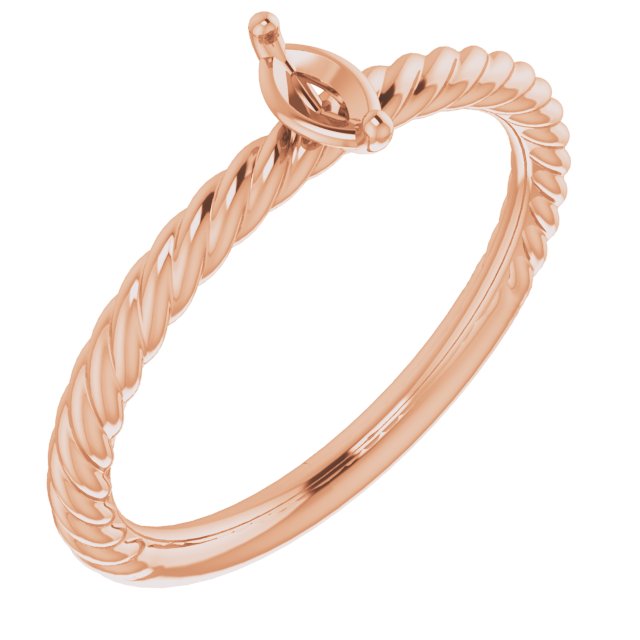 Rope Solitaire Ring