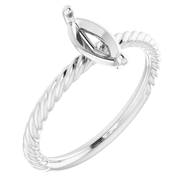 Rope Solitaire Ring