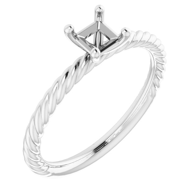 Rope Solitaire Ring