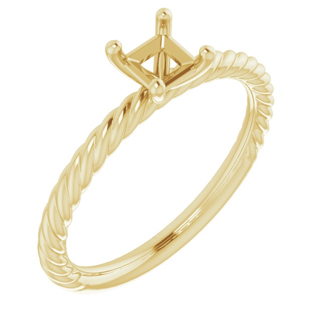 Rope Solitaire Ring